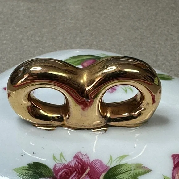 Vintage 1950’s Arbart Japan Porcelain Trinket, Jewelry box - Picture 6 of 12